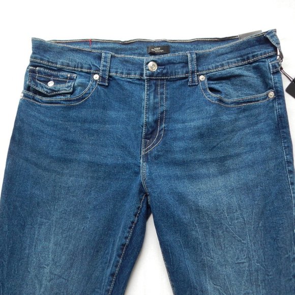 NWT MEN’S TRUE RELIGION RICKY SN FLAP Relaxed Straight Blue Indigo JEANS 38 x 34 - Picture 5 of 8